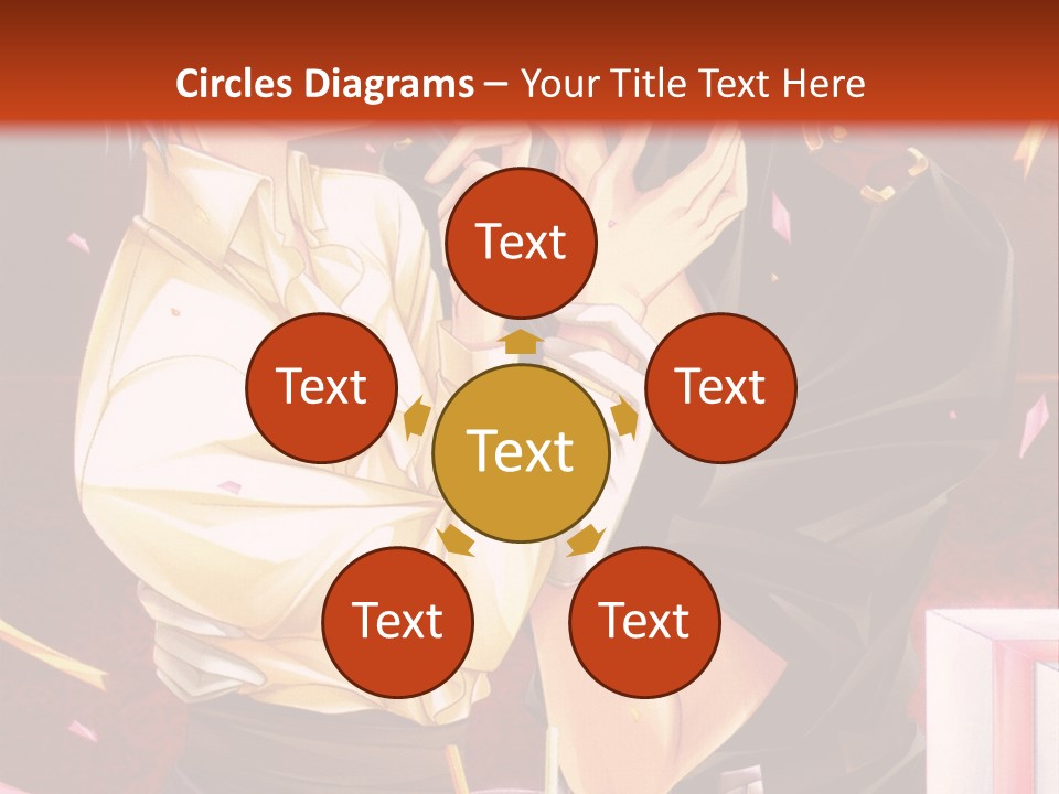 A Couple Of People That Are Kissing In Front Of A Cake PowerPoint Template