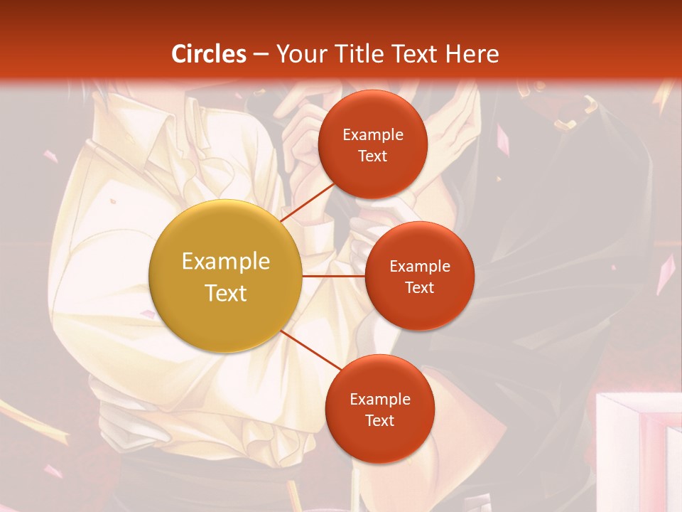A Couple Of People That Are Kissing In Front Of A Cake PowerPoint Template