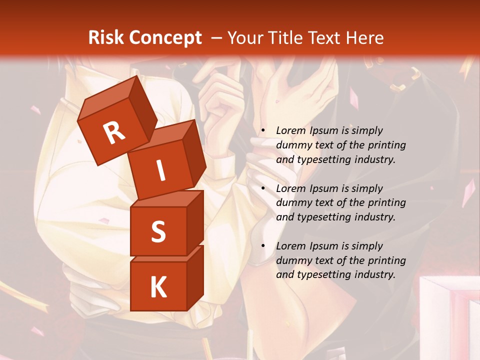 A Couple Of People That Are Kissing In Front Of A Cake PowerPoint Template