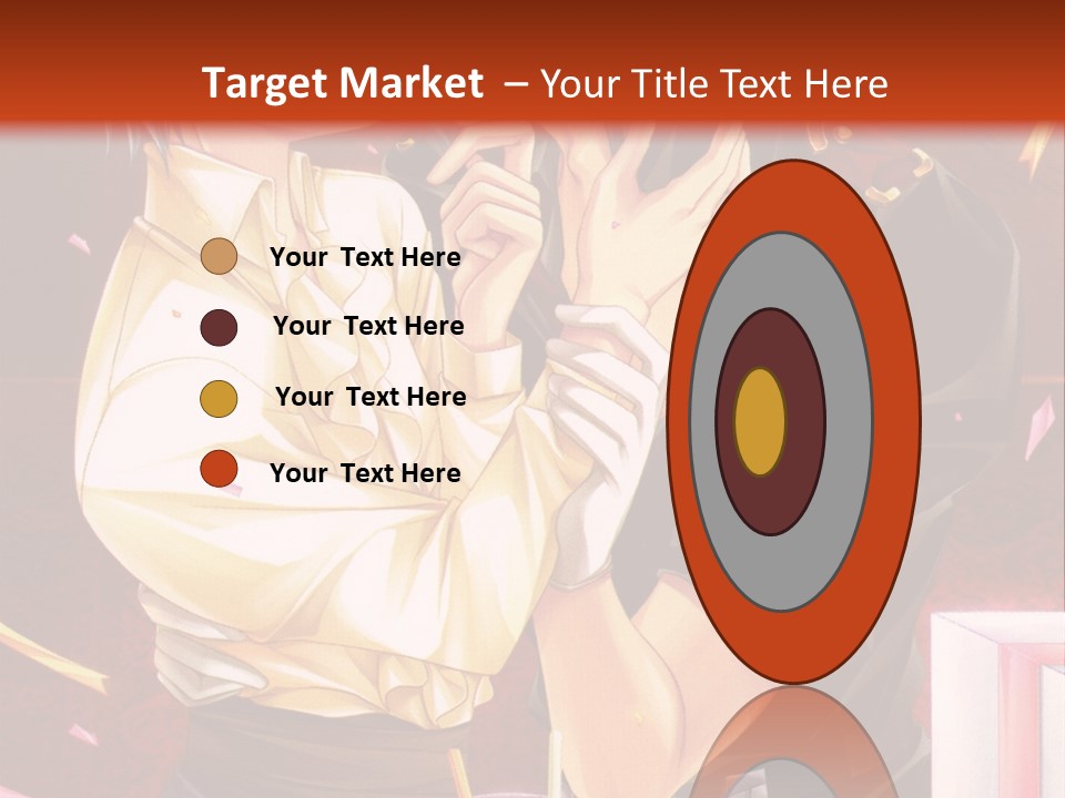 A Couple Of People That Are Kissing In Front Of A Cake PowerPoint Template