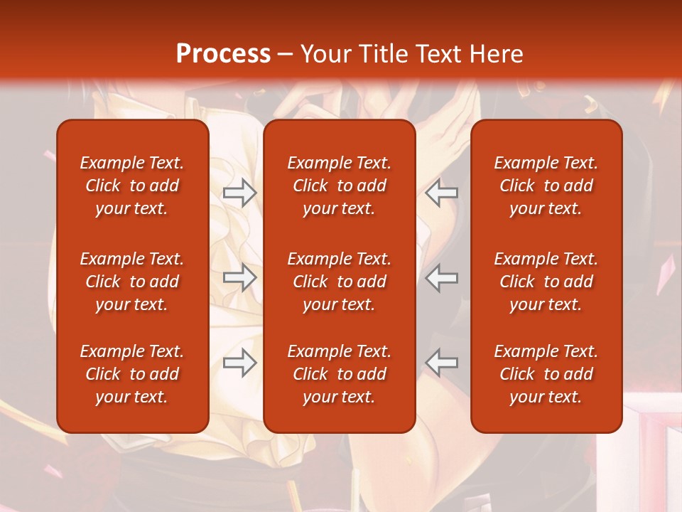 A Couple Of People That Are Kissing In Front Of A Cake PowerPoint Template