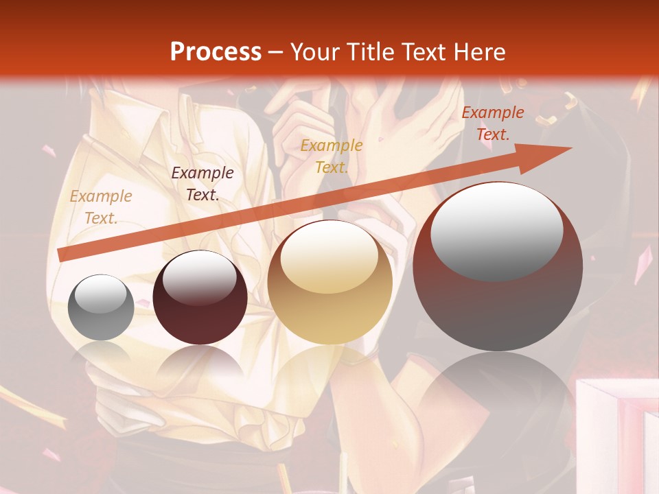 A Couple Of People That Are Kissing In Front Of A Cake PowerPoint Template