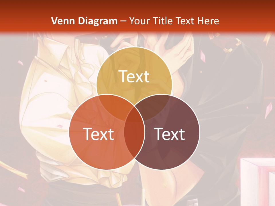 A Couple Of People That Are Kissing In Front Of A Cake PowerPoint Template