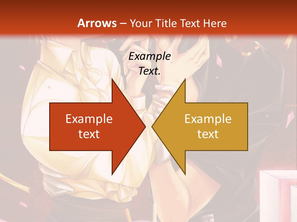 A Couple Of People That Are Kissing In Front Of A Cake PowerPoint Template