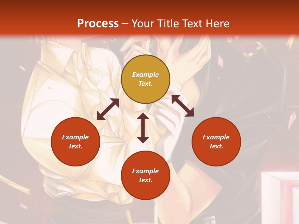 A Couple Of People That Are Kissing In Front Of A Cake PowerPoint Template