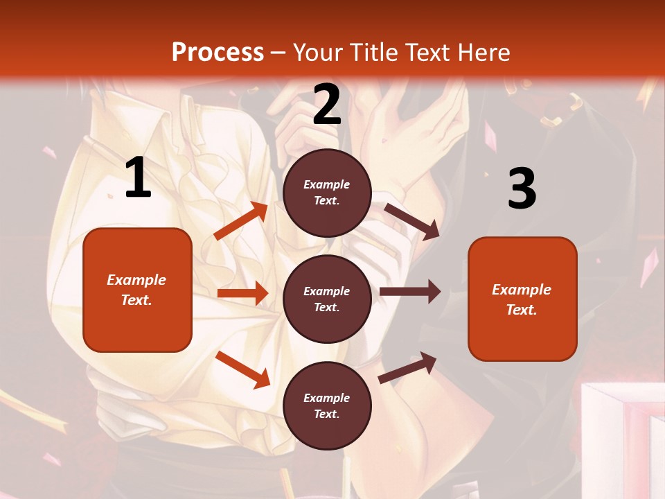 A Couple Of People That Are Kissing In Front Of A Cake PowerPoint Template