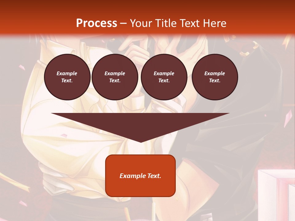 A Couple Of People That Are Kissing In Front Of A Cake PowerPoint Template