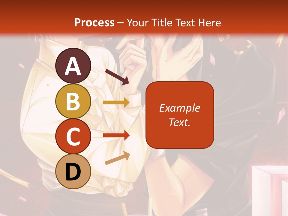 A Couple Of People That Are Kissing In Front Of A Cake PowerPoint Template