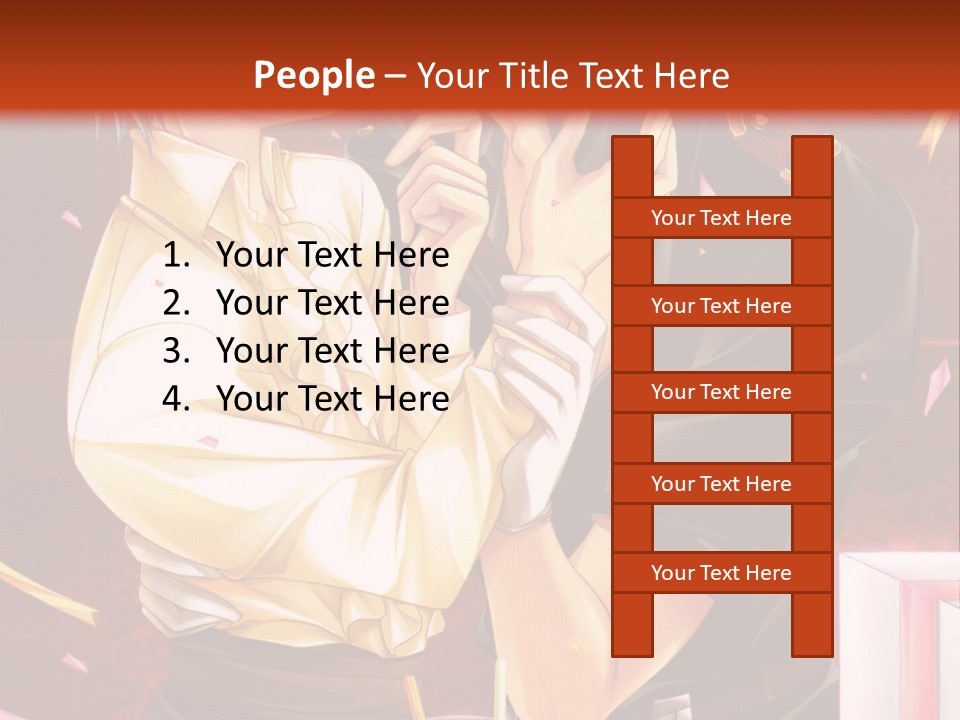 A Couple Of People That Are Kissing In Front Of A Cake PowerPoint Template