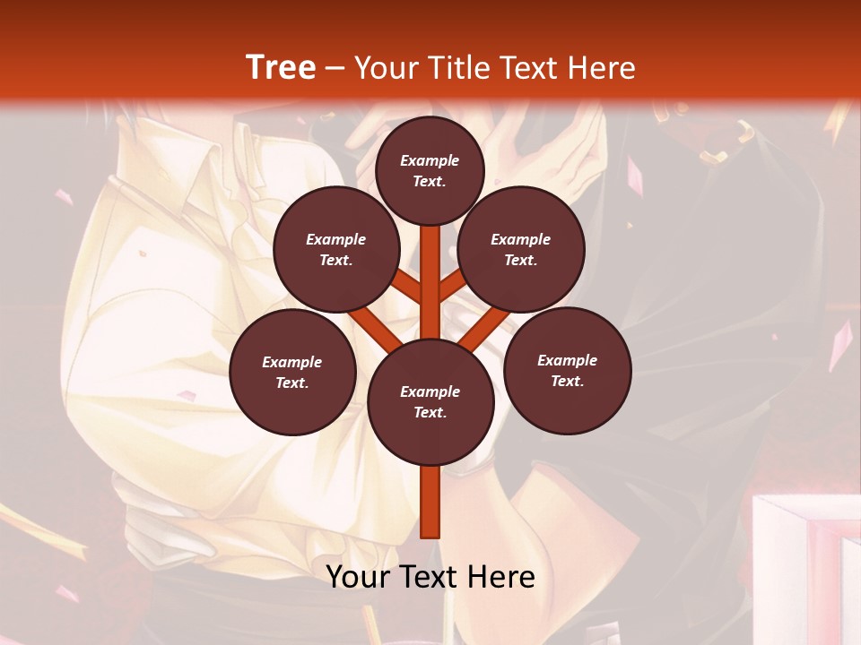 A Couple Of People That Are Kissing In Front Of A Cake PowerPoint Template