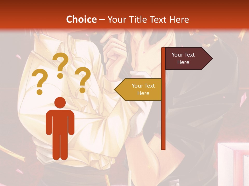 A Couple Of People That Are Kissing In Front Of A Cake PowerPoint Template