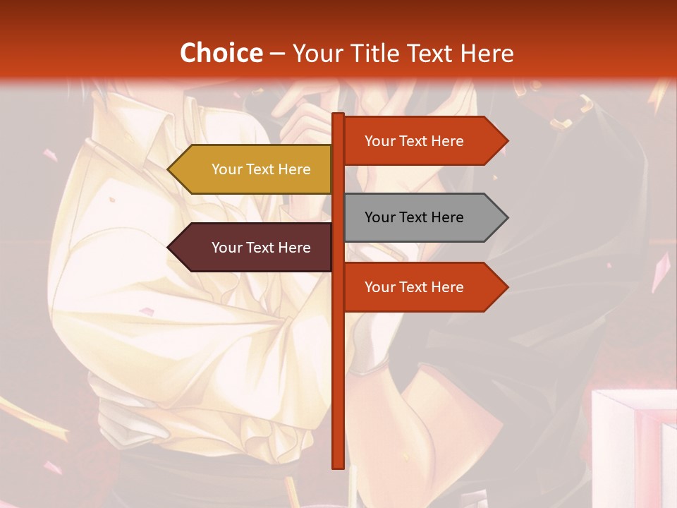A Couple Of People That Are Kissing In Front Of A Cake PowerPoint Template