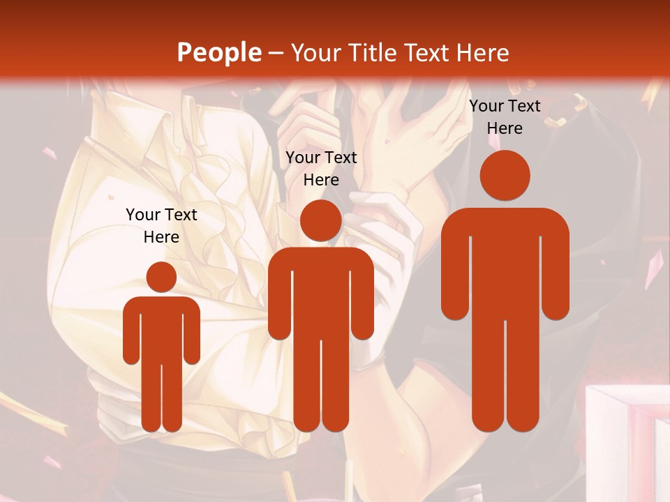 A Couple Of People That Are Kissing In Front Of A Cake PowerPoint Template