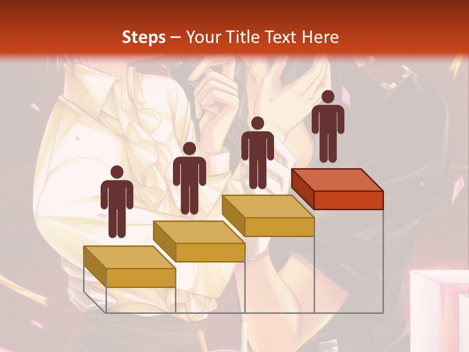 A Couple Of People That Are Kissing In Front Of A Cake PowerPoint Template