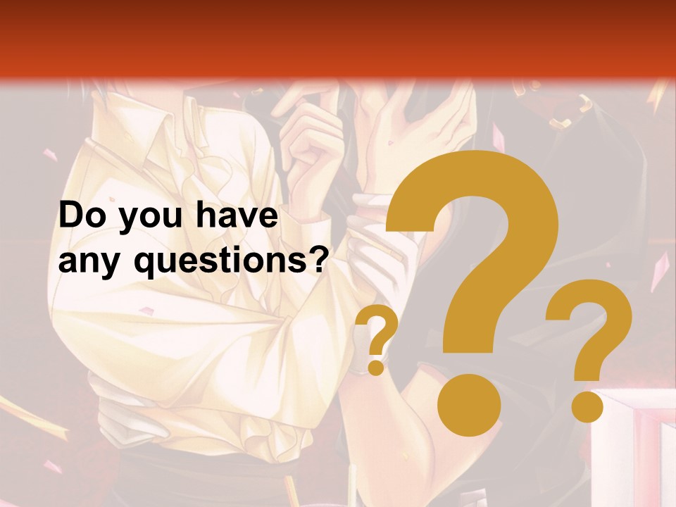 A Couple Of People That Are Kissing In Front Of A Cake PowerPoint Template