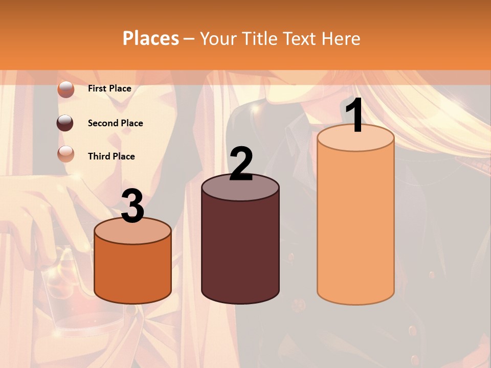 A Couple Of People Sitting Next To Each Other PowerPoint Template