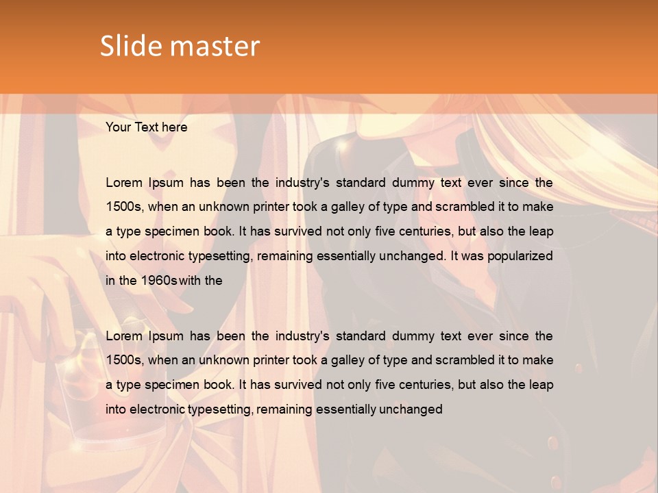 A Couple Of People Sitting Next To Each Other PowerPoint Template