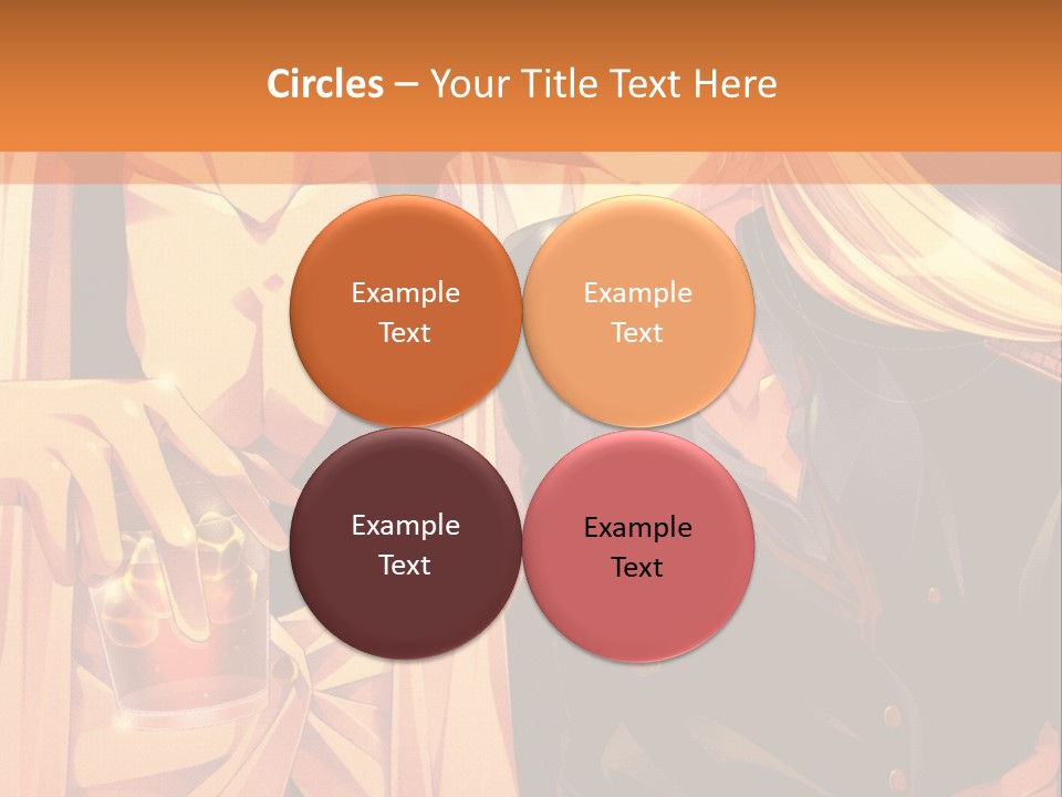 A Couple Of People Sitting Next To Each Other PowerPoint Template