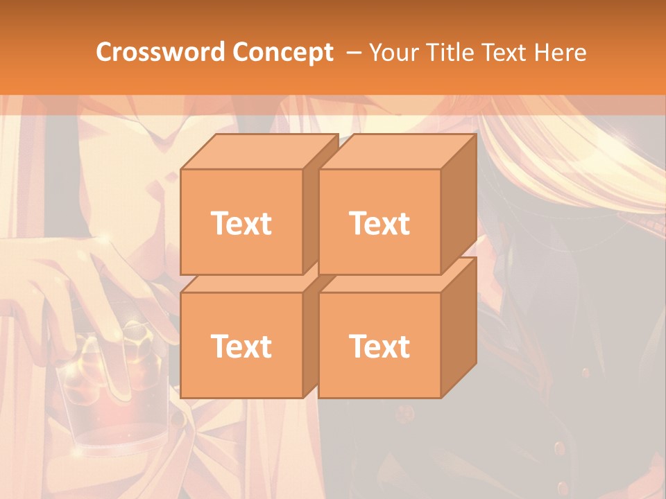 A Couple Of People Sitting Next To Each Other PowerPoint Template