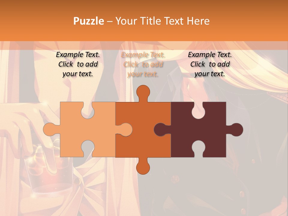 A Couple Of People Sitting Next To Each Other PowerPoint Template