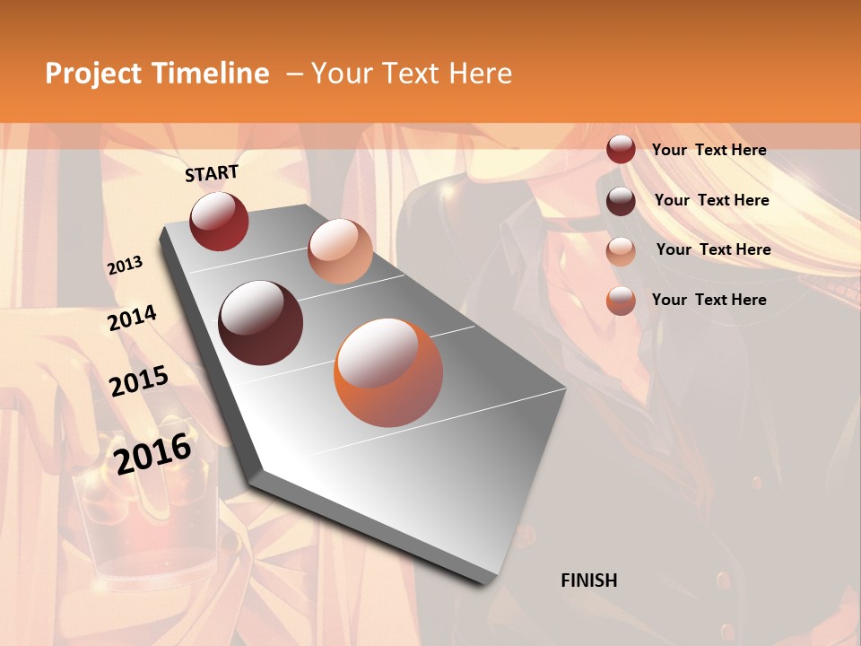 A Couple Of People Sitting Next To Each Other PowerPoint Template