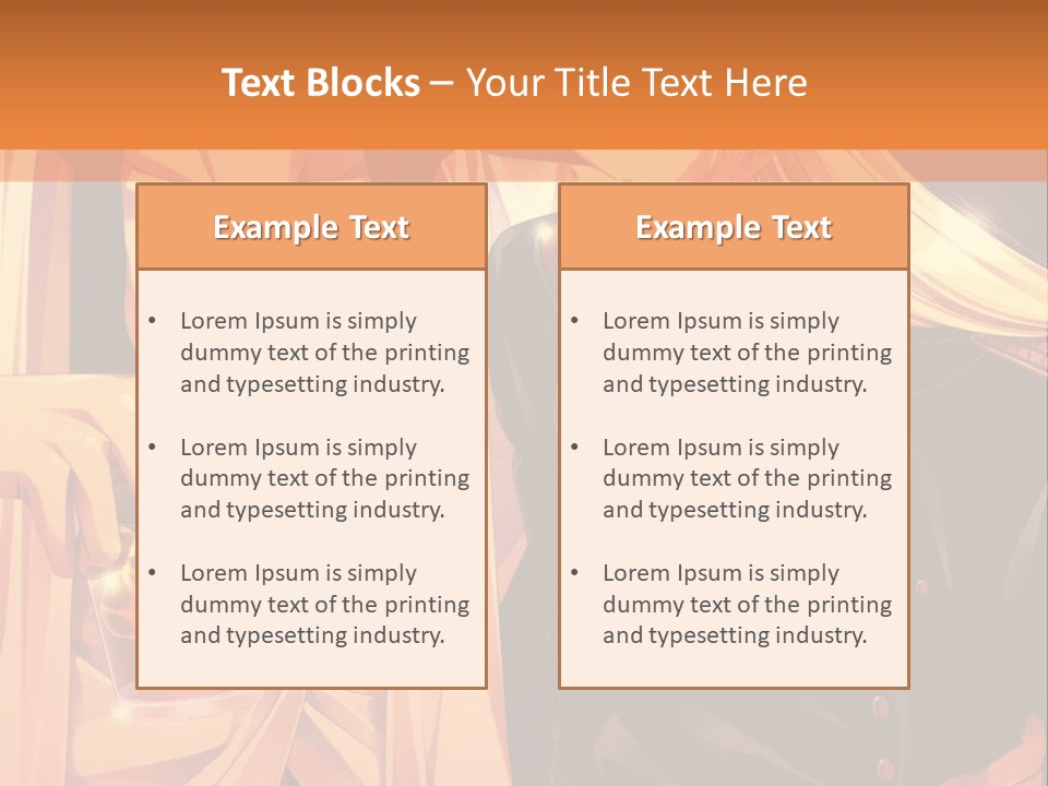 A Couple Of People Sitting Next To Each Other PowerPoint Template