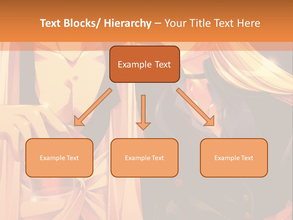 A Couple Of People Sitting Next To Each Other PowerPoint Template