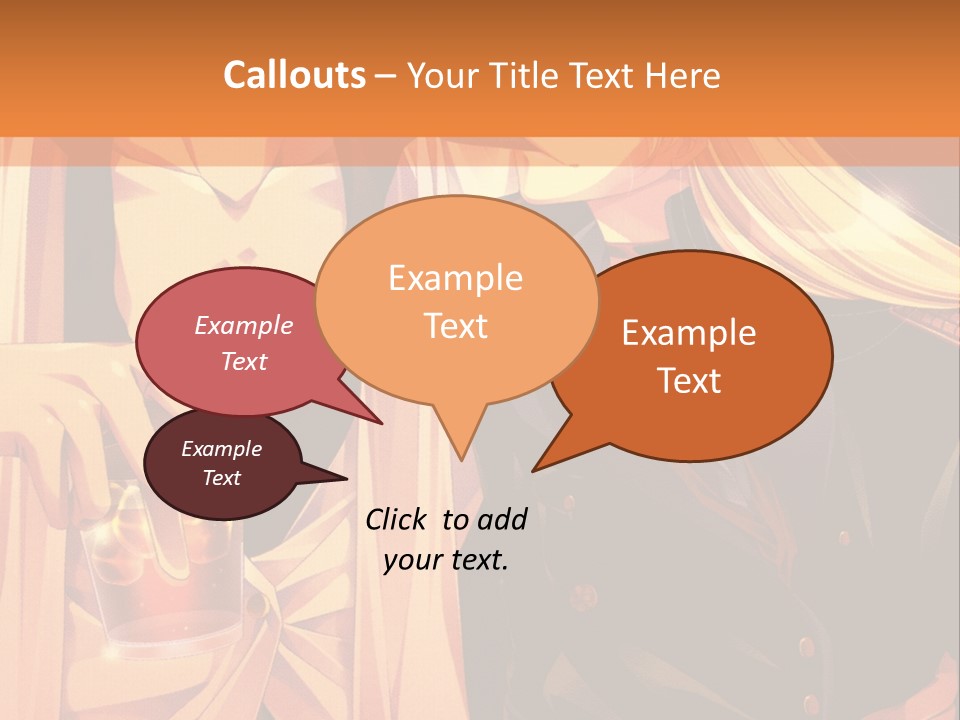 A Couple Of People Sitting Next To Each Other PowerPoint Template