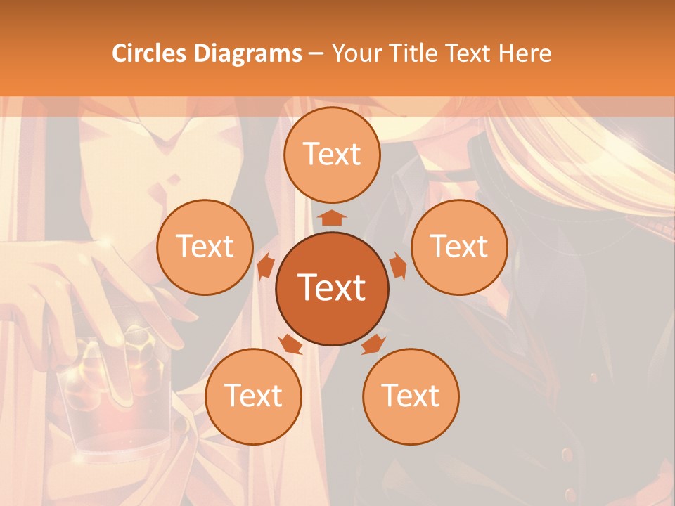 A Couple Of People Sitting Next To Each Other PowerPoint Template