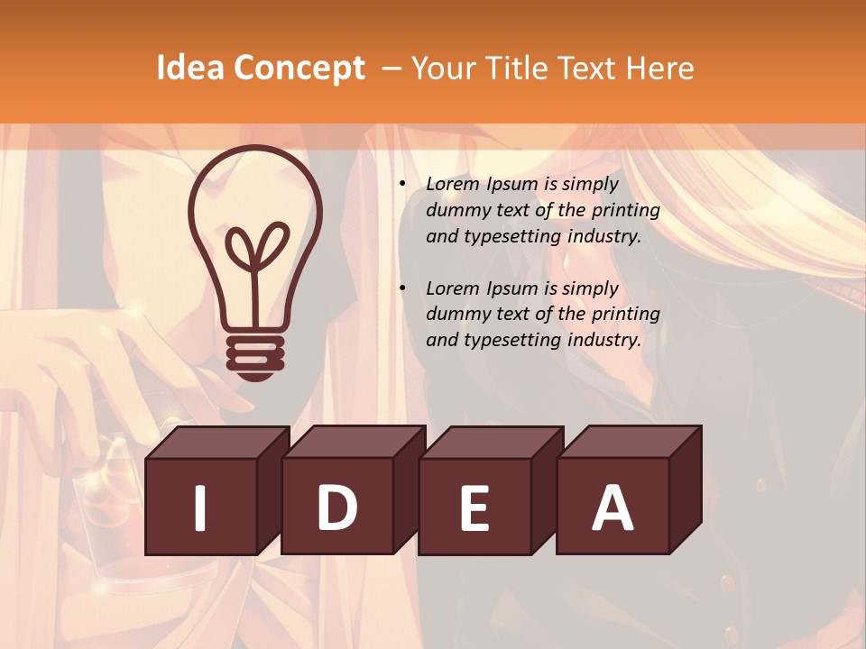 A Couple Of People Sitting Next To Each Other PowerPoint Template