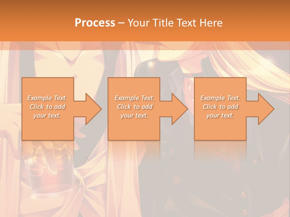 A Couple Of People Sitting Next To Each Other PowerPoint Template