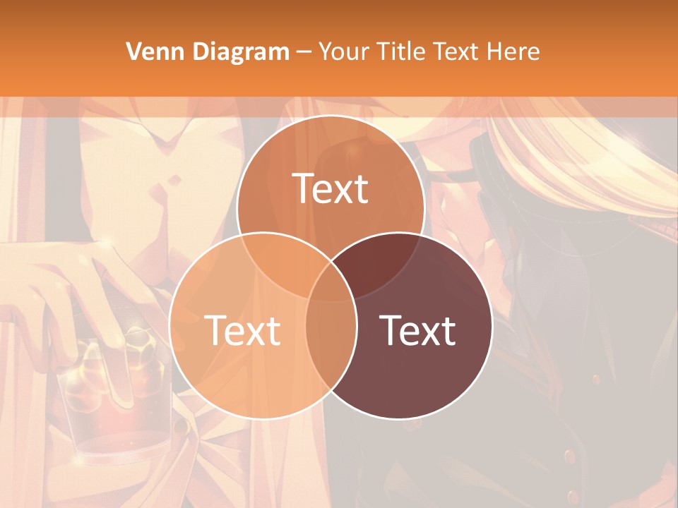 A Couple Of People Sitting Next To Each Other PowerPoint Template