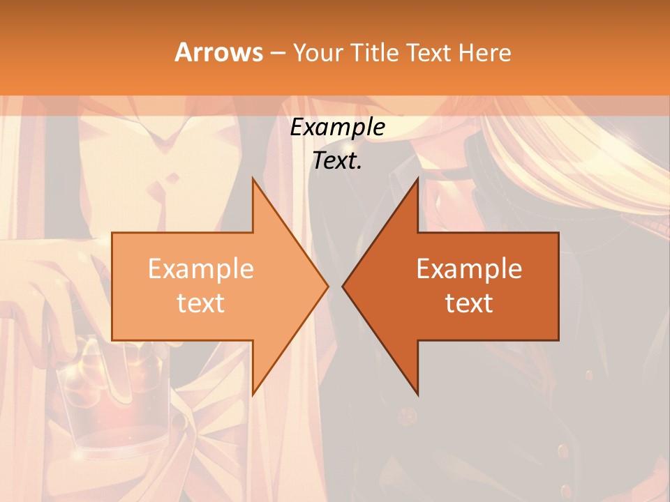 A Couple Of People Sitting Next To Each Other PowerPoint Template