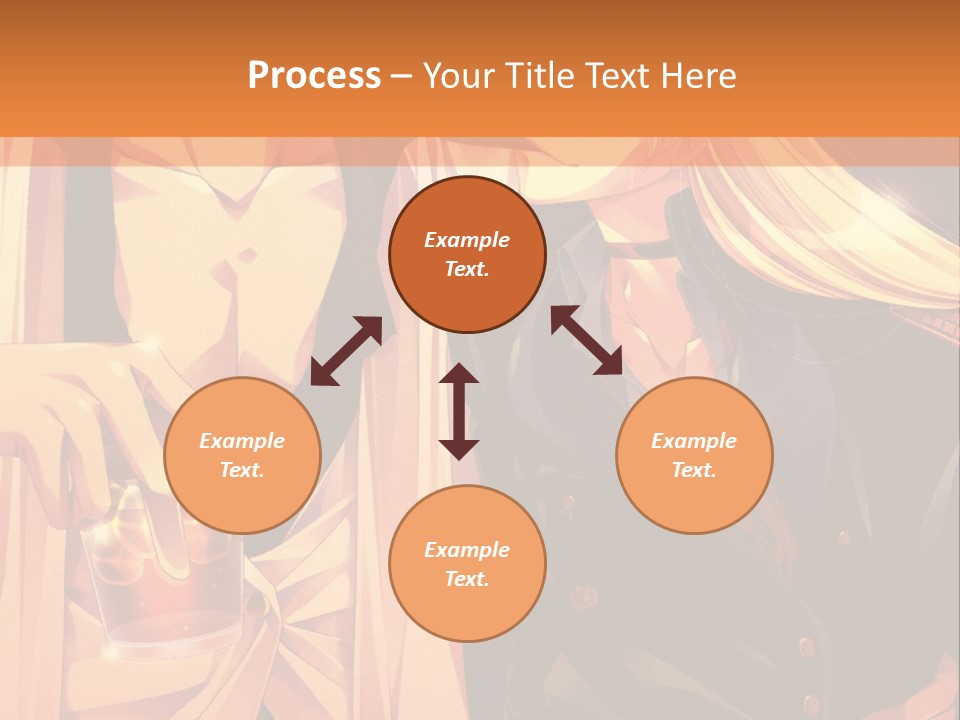 A Couple Of People Sitting Next To Each Other PowerPoint Template