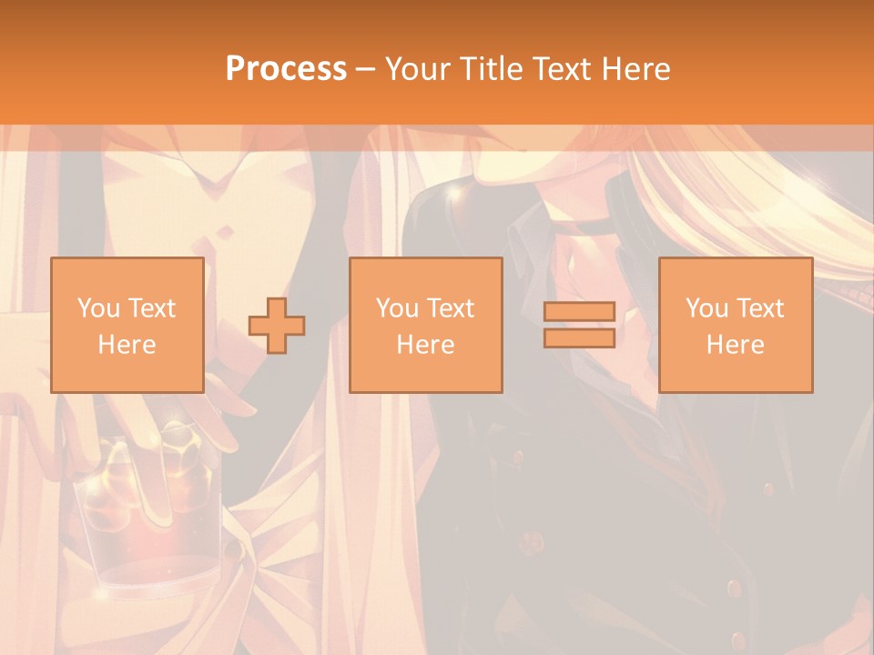 A Couple Of People Sitting Next To Each Other PowerPoint Template