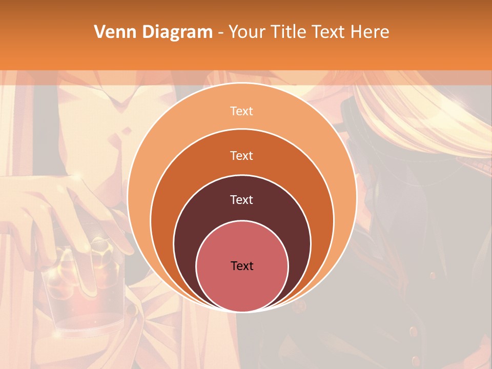 A Couple Of People Sitting Next To Each Other PowerPoint Template