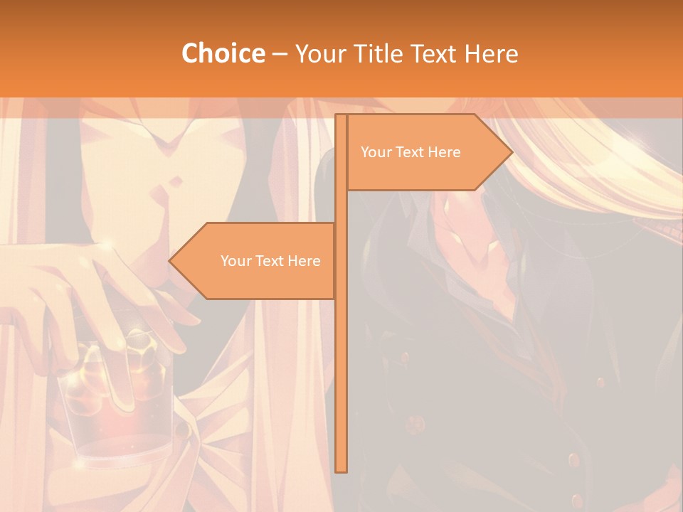 A Couple Of People Sitting Next To Each Other PowerPoint Template