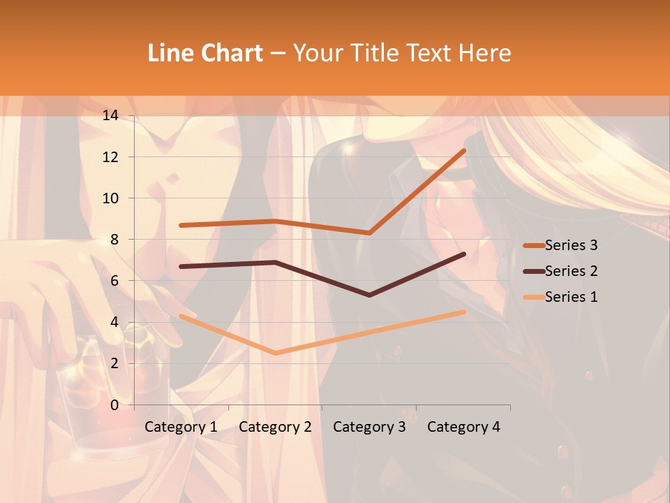 A Couple Of People Sitting Next To Each Other PowerPoint Template