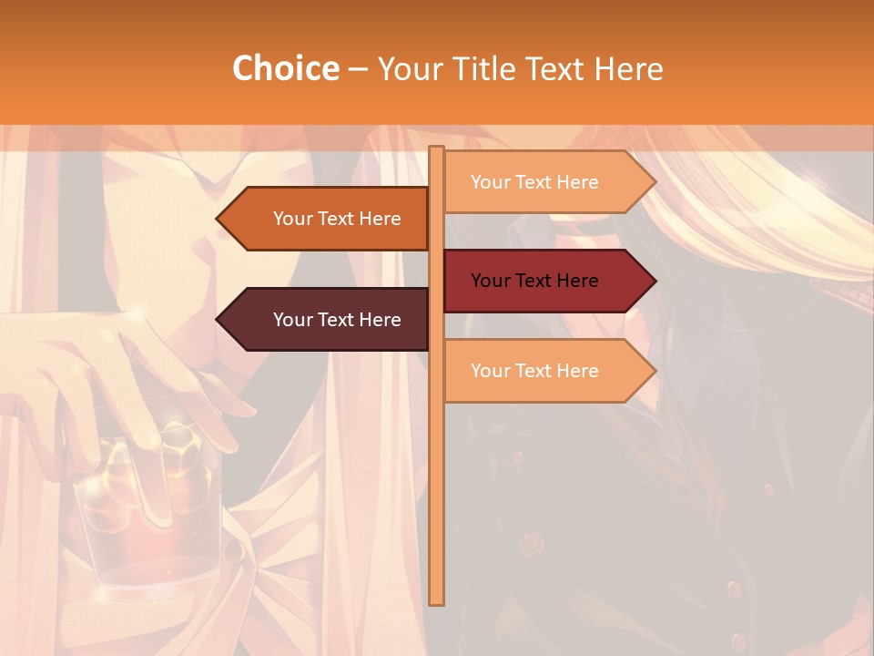 A Couple Of People Sitting Next To Each Other PowerPoint Template