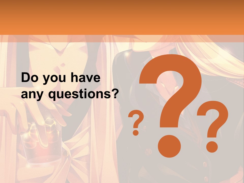 A Couple Of People Sitting Next To Each Other PowerPoint Template