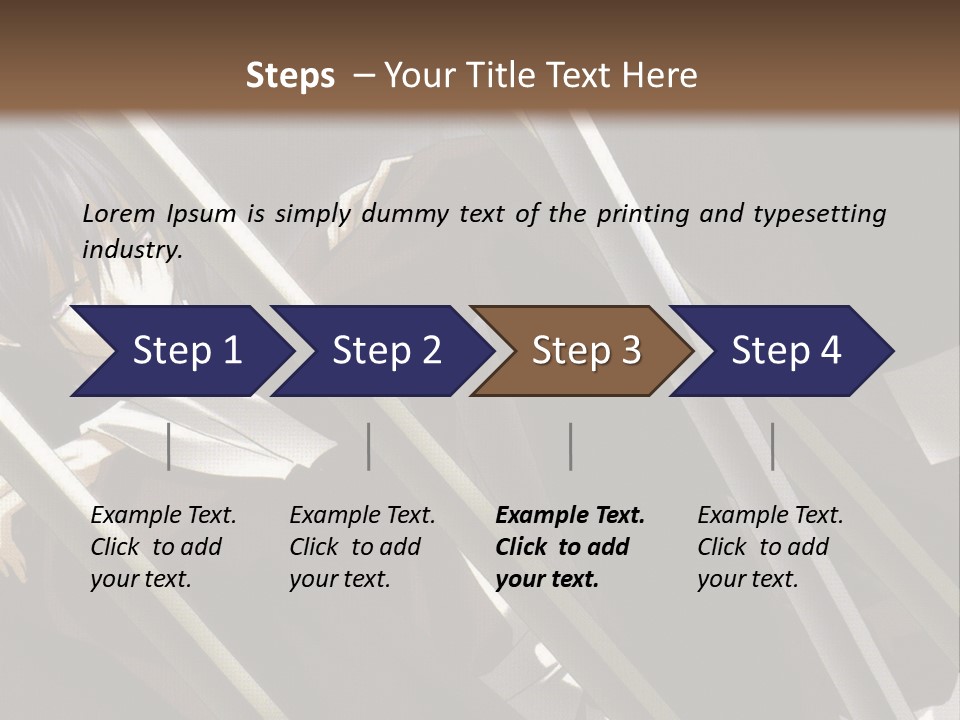 An Anime Character With A Sword In His Hand PowerPoint Template