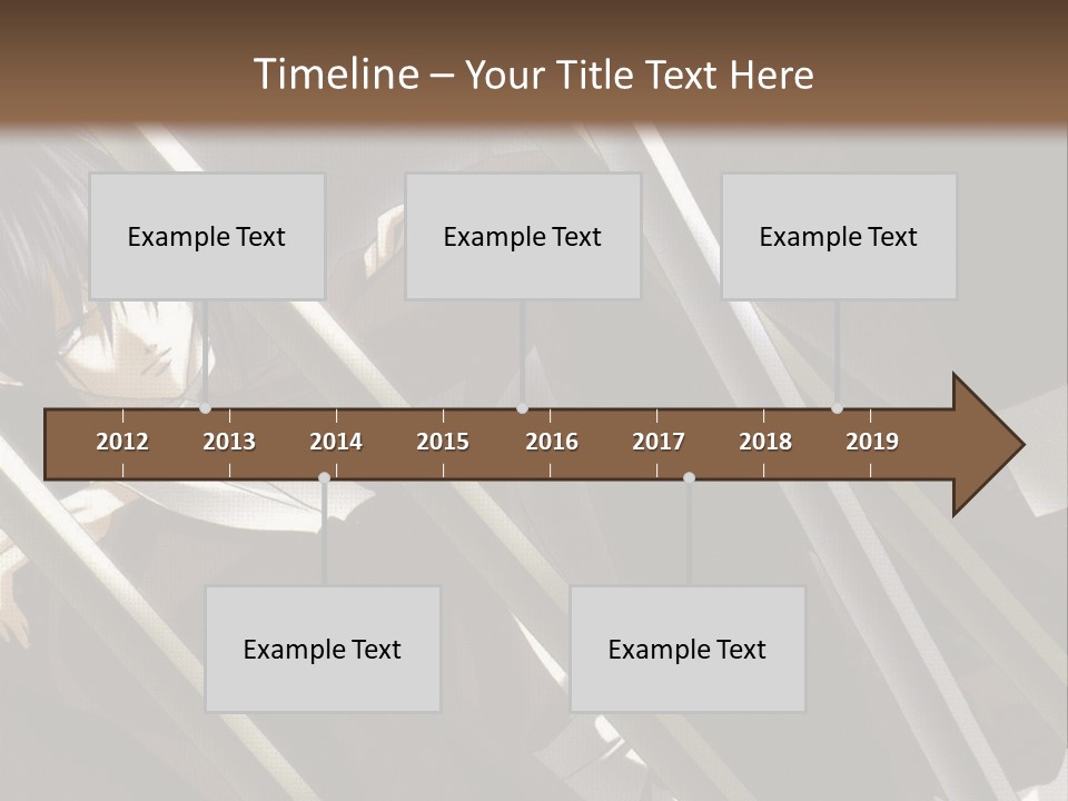 An Anime Character With A Sword In His Hand PowerPoint Template