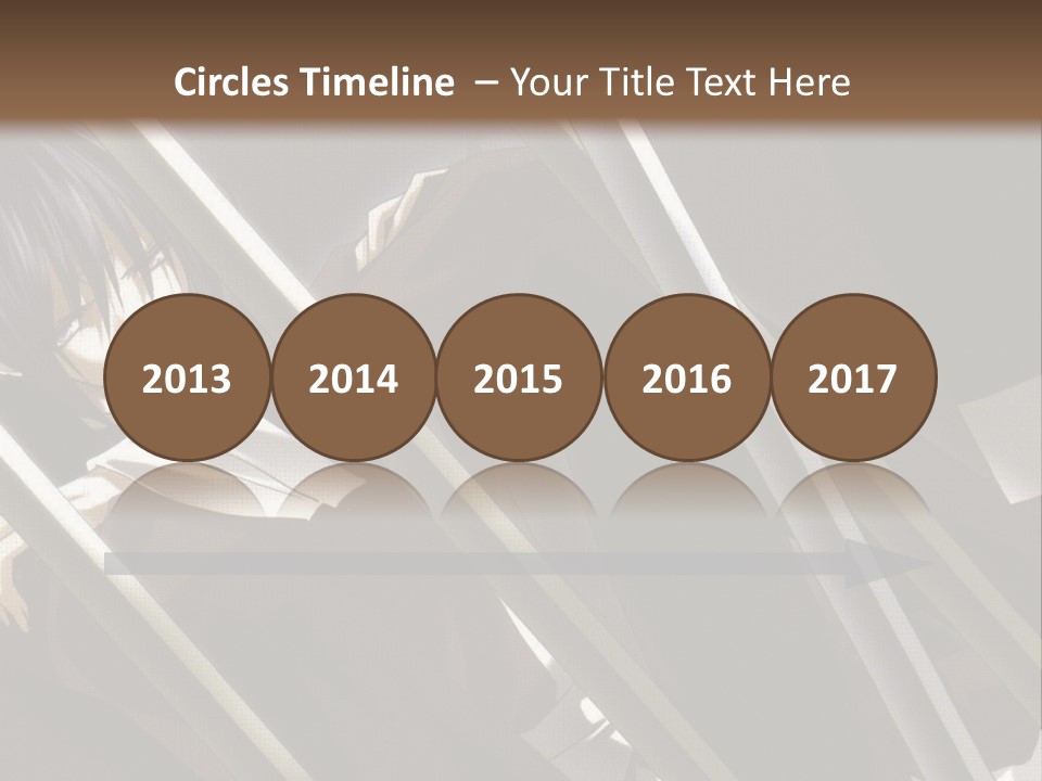 An Anime Character With A Sword In His Hand PowerPoint Template