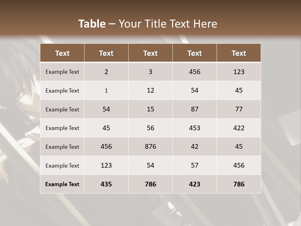 An Anime Character With A Sword In His Hand PowerPoint Template