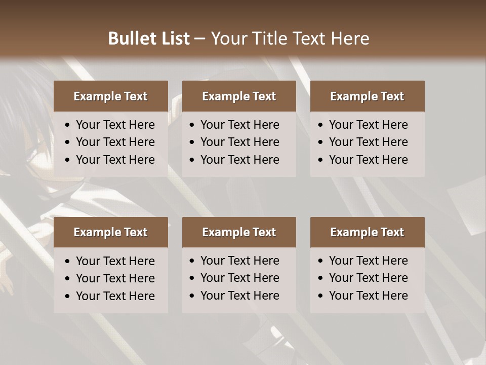 An Anime Character With A Sword In His Hand PowerPoint Template