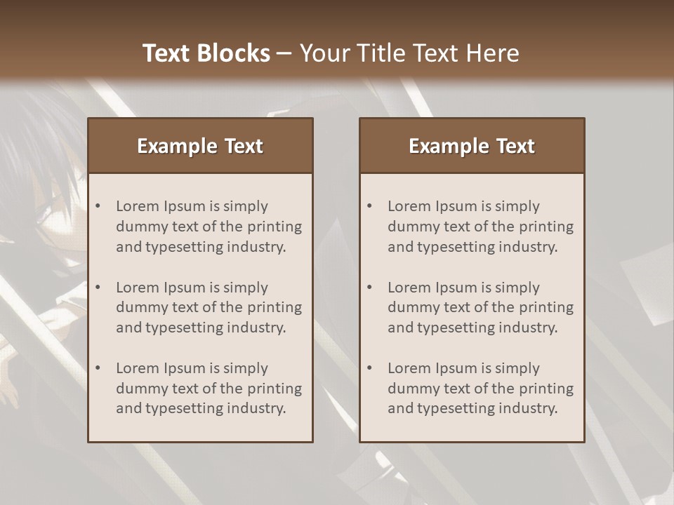 An Anime Character With A Sword In His Hand PowerPoint Template