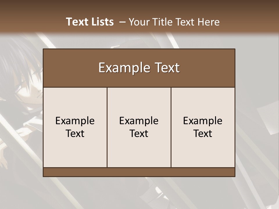 An Anime Character With A Sword In His Hand PowerPoint Template