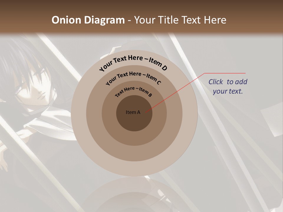 An Anime Character With A Sword In His Hand PowerPoint Template