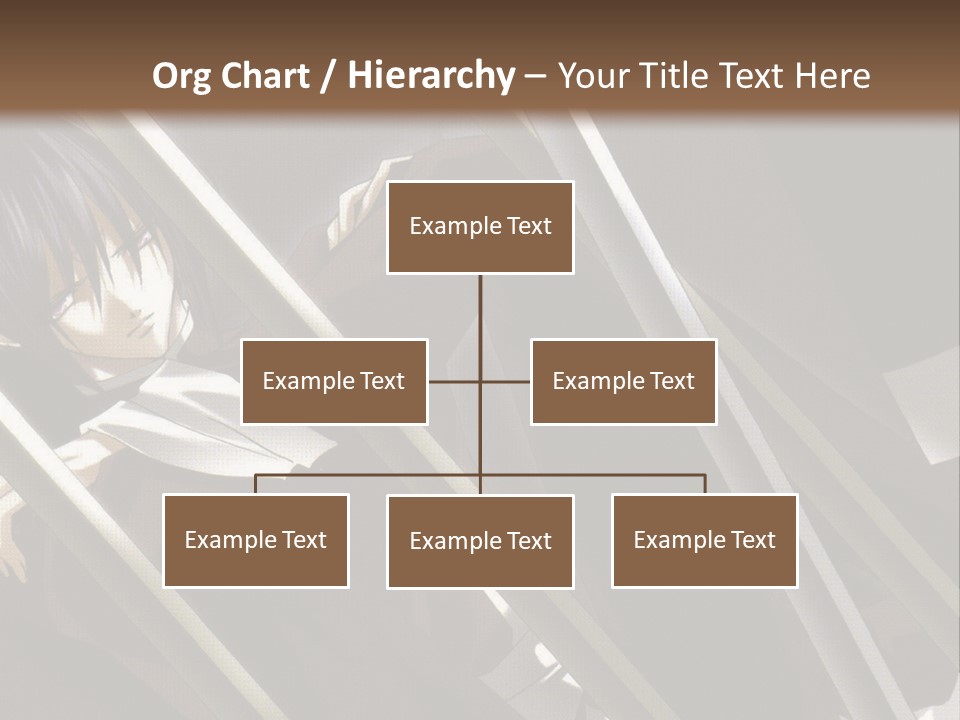 An Anime Character With A Sword In His Hand PowerPoint Template
