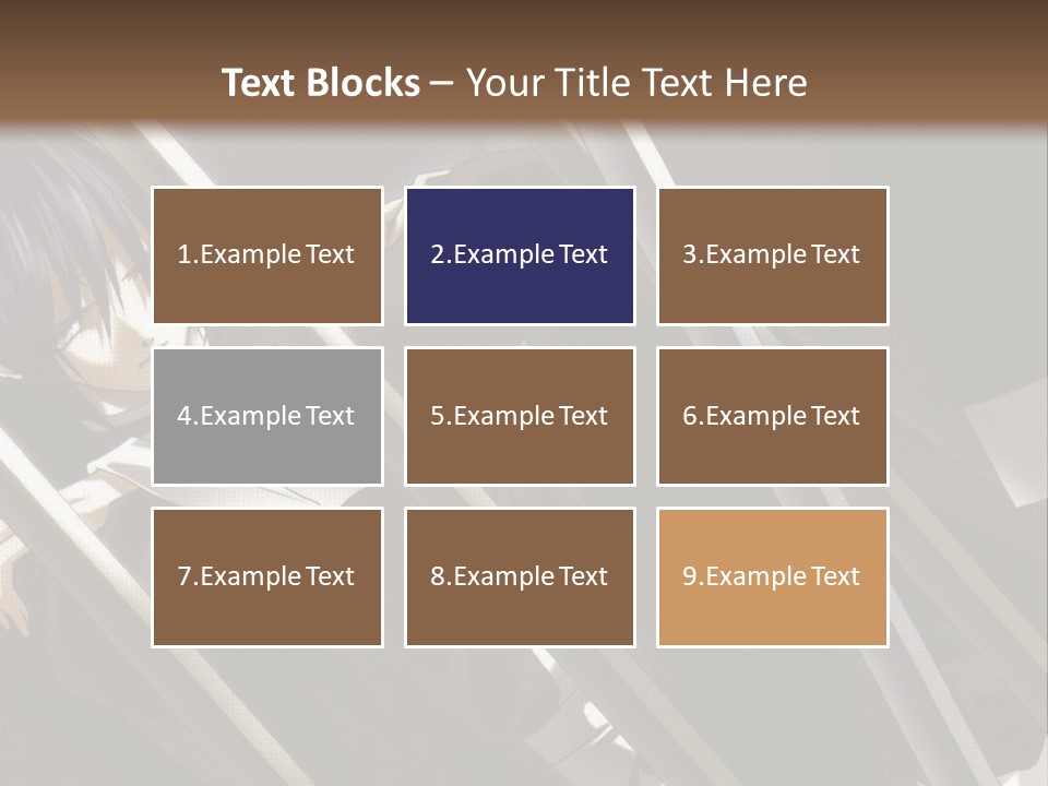 An Anime Character With A Sword In His Hand PowerPoint Template